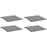  Jastuci za vrtne stolice 4 kom sivi 40x40x4 cm od tkanine | Eponuda.com