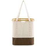 House Nordic Rjav/kremno bel tekstilni koš za perilo Noto – | Shoptok.si