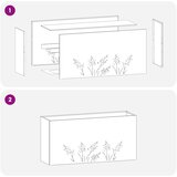  Vrtna saksija Bijela 100 x 30 x 49 cm Čelična vrata | shoptok.hr