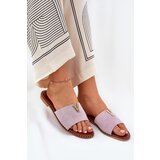 Boto Women's Flat Sandals With Decorative Details Purple Saliena | ePonuda.com