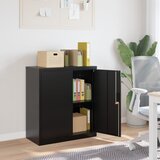Ormarić za spise crni 79 x 40 x 90 cm čelični | shoptok.hr