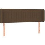  Uzglavlje s ušima tamnosmeđi 147x16x78/88 cm od tkanine | shoptok.hr