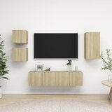 The Living Store Komplet TV omaric 5-delni sonoma hrast iverna plošča - Komplet TV Omaric, (21373921) Cene