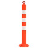  Stupovi za kontrolu prometa s lancem 4 kom 75 cm PE Slike