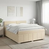  Boxspring krevet s madracem Krem 160 x 200 cm Tkanina - Krem 160 x 200 cm Dizajn linija Cijene