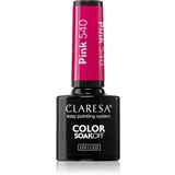 Claresa SoakOff UV/LED Color Sunny Garden gel lak za nohte odtenek PINK 540 5 g