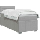  Boxspring krevet s madracem Svjetlosiva 80 x 200 cm Tkanina | shoptok.hr