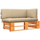  Kutna vrtna sofa od paleta medeno smeđa impregnirana borovina Cijene