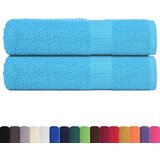 vidaXL Kopalne brisače 2 kos turkizna 100x150 cm 360 gsm 100% bombaž, (21822862) | Shoptok.si