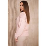 Kesi V-neck sweater powder pink | Shoptok.si