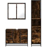  3-dijelni set kupaonskog namještaja boja hrasta drveni | shoptok.hr
