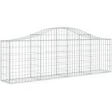  Lučne gabionske košare 4 kom 200x30x60/80 cm pocinčano željezo | shoptok.hr
