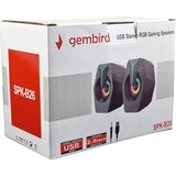 Gembird SPK-B26 * Stereo zvucnici black LED, 2.0 inch, 6W RMS (2x3W) USB pwr, volume control, 3,5mm | ePonuda.com