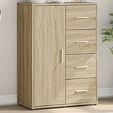 vidaXL Komoda sonoma hrast 60x31x84 cm inženirski les | Shoptok.si