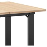  Blagovaonski stol O-oblika 70x70x75 cm od borovine i čelik | shoptok.hr
