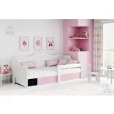 BMS Group Otroška postelja Julka - 80x160 cm - bela/roza