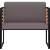 The Living Store Vrtni stoli z blazinami 2 kosa trden akacijev les temno sivi - Vrtni Stol, (21459968) | Shoptok.si
