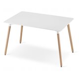 Stolna Garnitura ADRIA 120x80 Bijela + 4 Crne Stolice | shoptok.hr