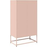vidaXL Highboard Pink 68x39x123 cm Steel | Shoptok.si