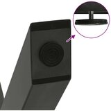  Noge za klubsko mizico v obliki črke X, 2 kosa, antracitne, 30 x (30-31) cm, jeklo | Shoptok.si