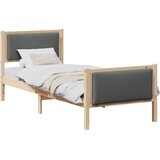  Krevetna konstrukcija Tamno siva 75 x 190 cm tkanina | shoptok.hr