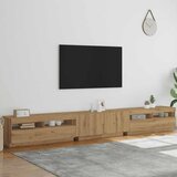 TV ormarić s LED svjetlima Artisan hrast 300x35x40 cm | Eponuda.com