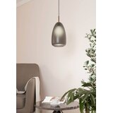 Eglo visilica Alobrase 900506, 1x E27, Ø20 cm, crna, mesing i siva | shoptok.hr