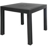 Mks Baštenski sto Ratan, PVC, 90x90 cm, Antracit Cene