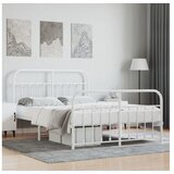 vidaXL okvir kreveta uzglavlje i podnožje bijeli 150 x 200 cm | shoptok.hr