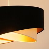  Brilagi - LED luster na sajli LYRA 1xE27/15W/230V crna/krem/zlatna | Eponuda.com