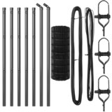 vidaXL Euro Ograda s 13 stupova 0.8x25 m Galvanizirani čelik siva Cijene
