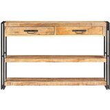 vidaXL Komoda 120x30x75 cm trden robusten mangov les | Shoptok.si