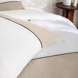 Douceur d intérieur Bela/bež bombažna posteljnina za zakonsko posteljo/podaljšana 240x220 cm Gabrielle – | Shoptok.si