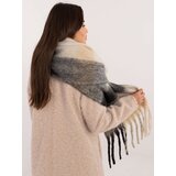 Wool Fashion Italia Scarf-AT-SZ-2312501.62-black-beige | Shoptok.si