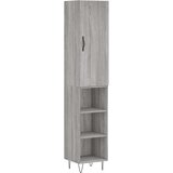 vidaXL Visoka komoda siva sonome 34 5x34x180 cm od konstruiranog drva | shoptok.hr