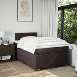 Krevet box spring s madracem tamnosmeđi 120 x 190 cm od tkanine Slike