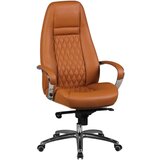 MID.YOU PISARNIŠKI STOL usnje svetlo rjava | Shoptok.si