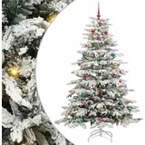 vidaXL Umjetno božićno drvce s nogom Bijelo 210 cm PE i PVC | shoptok.hr