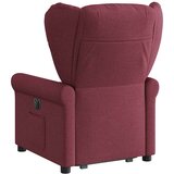  Električni naslonjač na podizanje od tkanine boja vina | shoptok.hr
