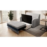 ELTAP Plava/svijetlo siva baršunasti sklopiva sofa 130 cm Ario – | shoptok.hr