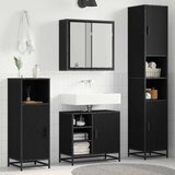  Set namještaja za kupaonicu 3 kom. Crni hrast Konstruirano drvo | shoptok.hr