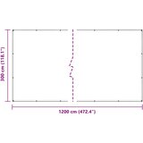  Prozirna cerada s ušicama 3x12 m PVC | shoptok.hr