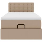  Otomanski krevet s madracem cappuccina 90x190cm umjetna koža | shoptok.hr