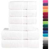 Furnova Komplet brisač iz bombaža 6-delni SOLUND bela 600 gsm, (21916664) | Shoptok.si
