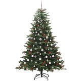 vidaXL Umestno božično drevo Zelena 210 cm PVC, kovina in plastika | Shoptok.si