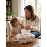 Sinsay Kutija za maramice s cvjetnim motivom i ručkom | shoptok.hr