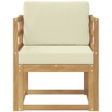  2 Komad Set vanjskih sofa Poliester Bijela i Krem | shoptok.hr