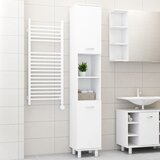 Maison Chic Kopalniška omarica - Kopalniški kabinet bela 30x30x179 cm iverna plošča, (21794960) | Shoptok.si