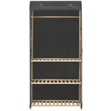 Furnova Garderobna omara 3-nadstropna 79x40x170 cm sivo blago, (21930277) | Shoptok.si