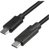 Akyga USB kabel USB-mikro-B vtič\, USB-C® vtič 1.00 m črna AK-USB-16, (20578048) | Shoptok.si